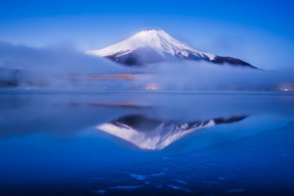 Mt.Fuji with Lake Yamanaka, Yamanashi, Japan