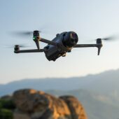 Image for the Tweet beginning: DJI Mavic 4 Pro hovers