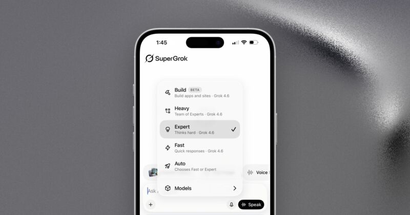 Image for the Tweet beginning: Grok 4.6 is now available