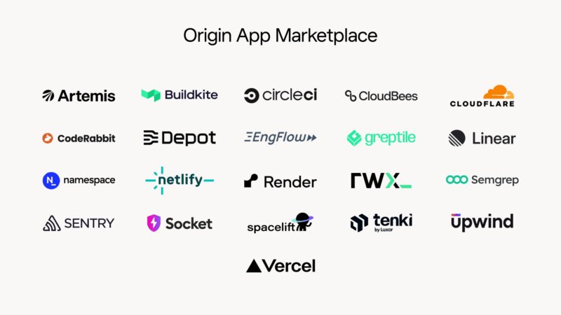 Image for the Tweet beginning: Origin, Cursor’s code hosting platform,